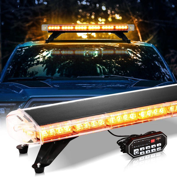 ASPL 16.8 Inch LED Strobe Flashing Light Bar, 26 Flashing Modes Hig