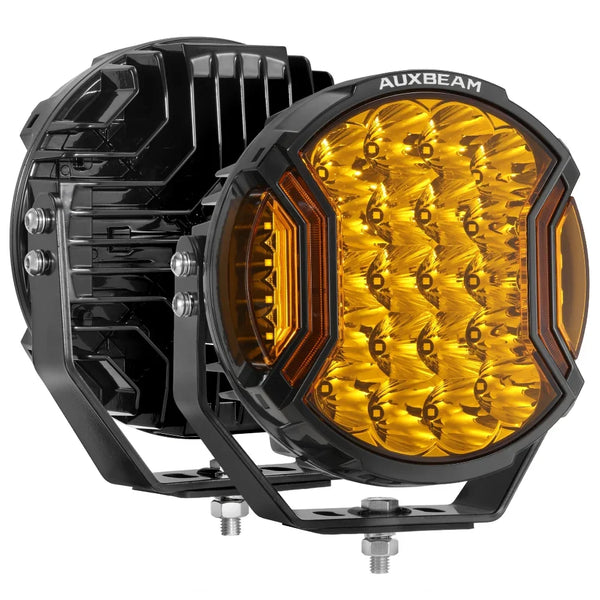 V-ULTRA Series | 9 Inch 300W LED Side Shooter Amber Driving Lights wit