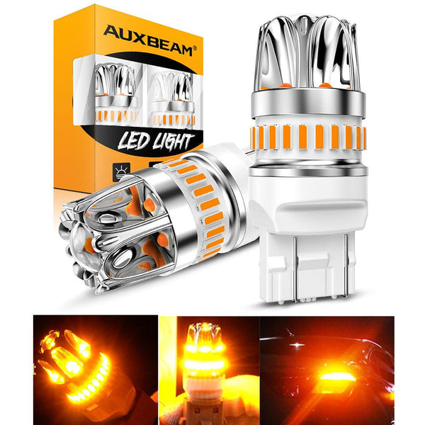 OXILAM 2024 Upgraded 7443 7440 LED Bulb Amber with Fan