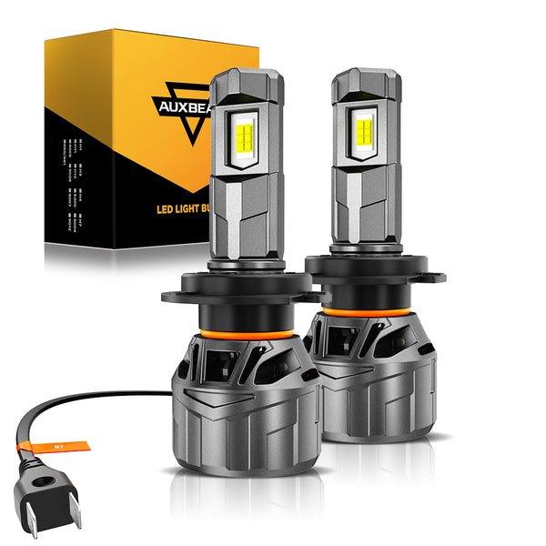 Auxbeam® H7 LED Headlight Bulb|1:1 Mini Size LED Headlight Bulbs