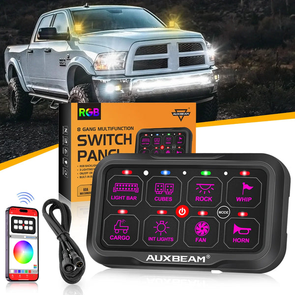 Headlight Switch With Fog & Cargo Light Controls – No Auto Headlight, Fits Various Vehicles