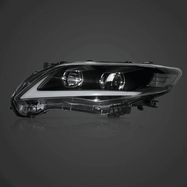 thumbnail image 2 of Smoke Amber OE Style Headlight Assembly Set For 2011-2013 Toyota Corolla - Chrome Housing 2 of 6
