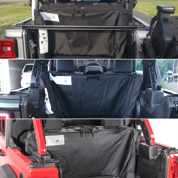 Black Soft Top Window Storage Bag for Jeep Wrangler JL 20182021