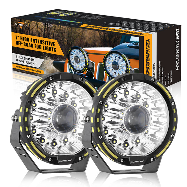 Auxbeam® 7 Inch Round Off Road Light,4wd driving lights,4x4 spotlights