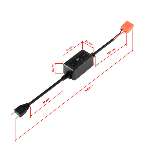 H7 Anti Flicker Led Conversion Kit Error Free Wiring Harness Adapter