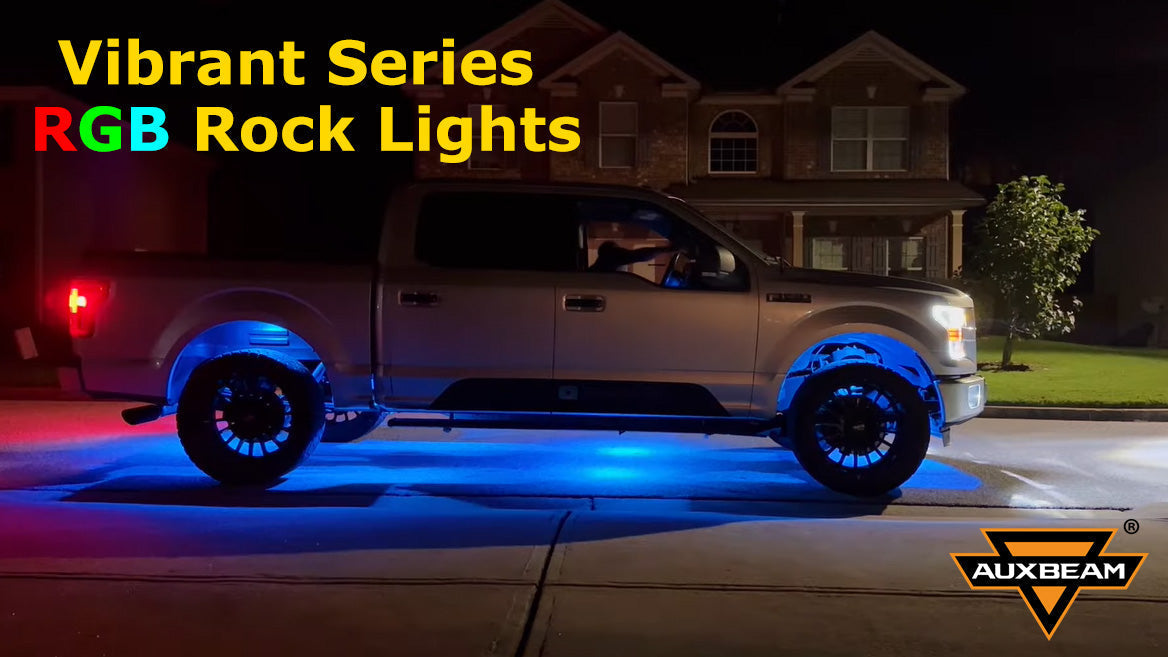 Professional Rock Light Installation: Auxbeam Vibrant Series on F-150