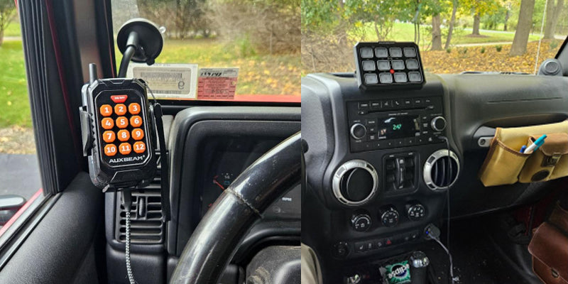 How to install the Auxbeam AC-1200 Switch Panel in an '07-'18 Jeep JK