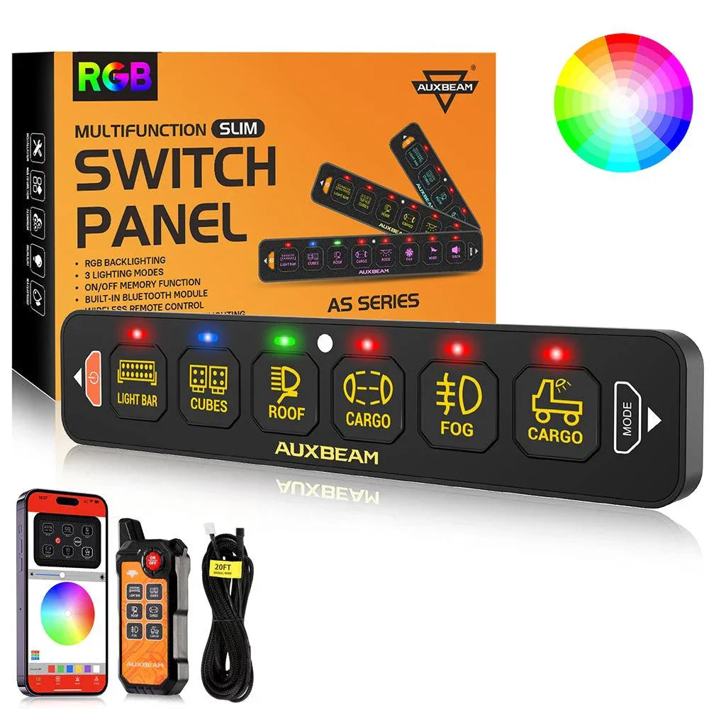 パーツ AUXBEAM 6 Gang Switch Panel System 02_82a73b8a-d207-41ca-b6d8-