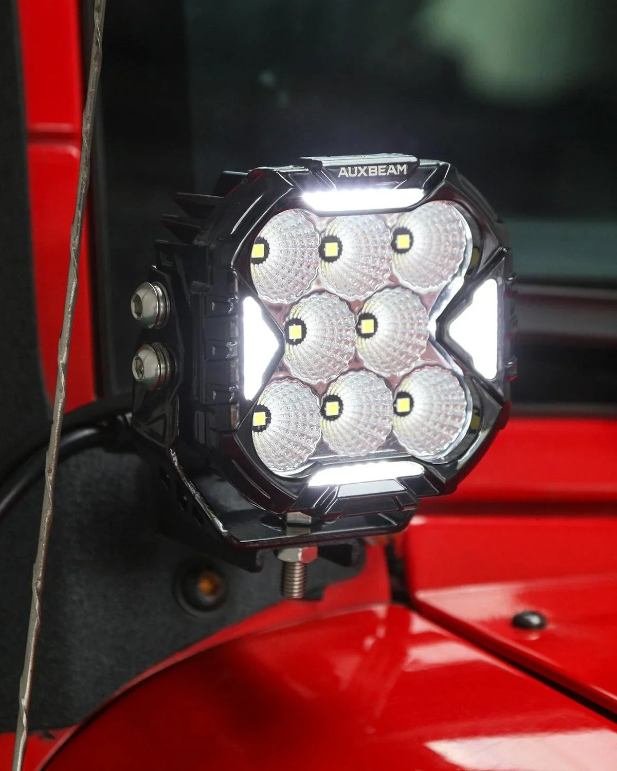 CUBE-Z Series 4 Inch Flood LED Pod Lights Off Road Lights with White D
