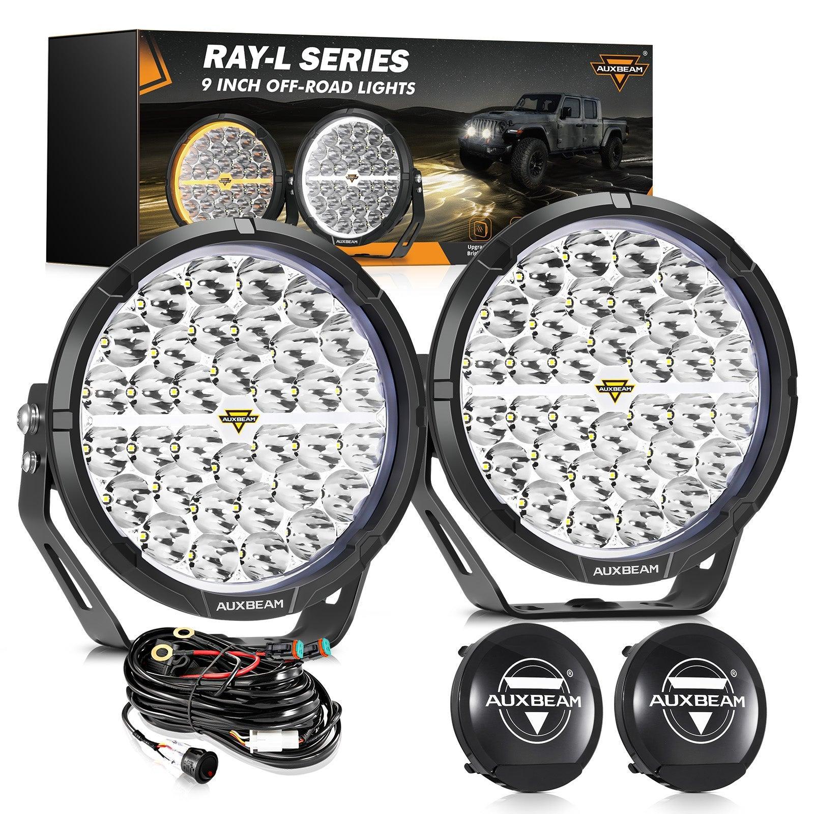 Auxbeam® RAY-L Series 9 Inch 318W 34180LM Dual DRL Offroad LED