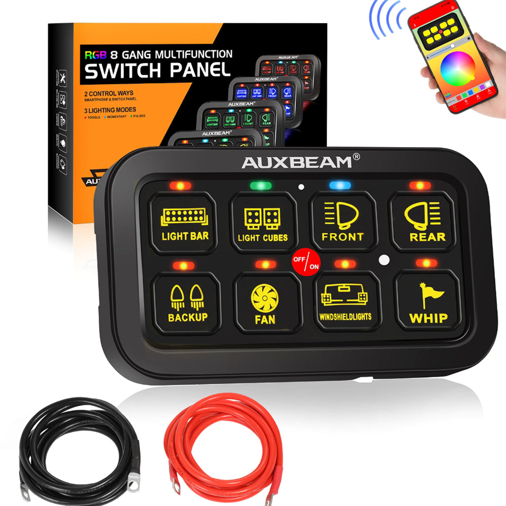 Auxbeam Off Road Light Switch Panel, Off Road Light Bar Controller