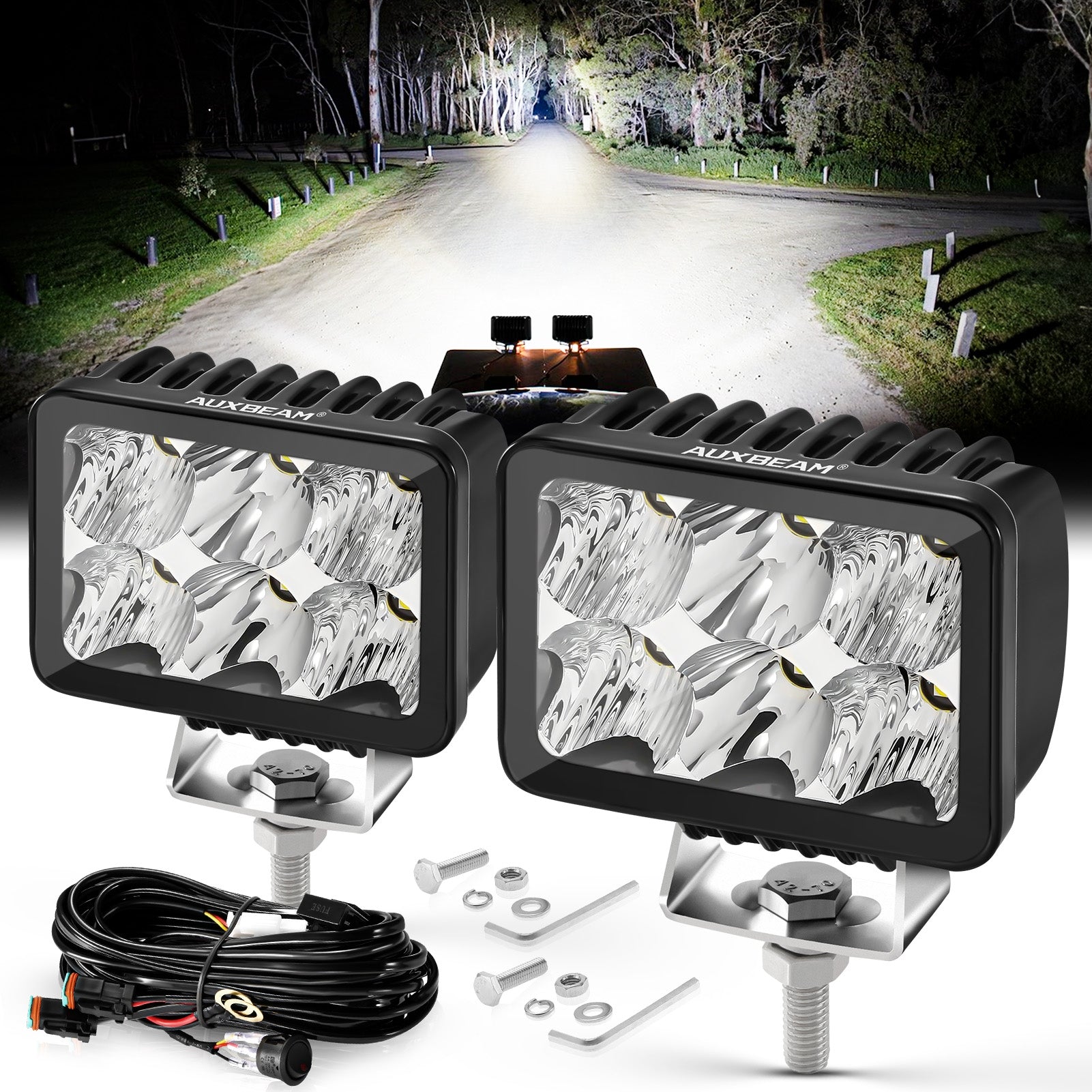 LED Light Pods for Off Road Pickup Trucks, UTV, ATV – Auxbeam Led