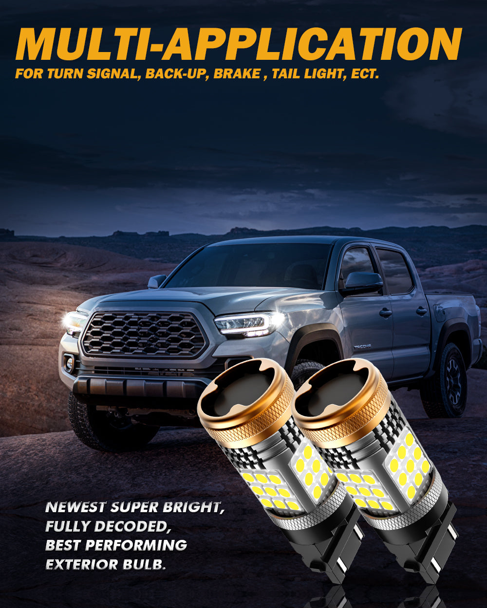 T25 3157 3156 LED Backup Reverse/Turn Signal/Brake Tail Light Bulbs 56