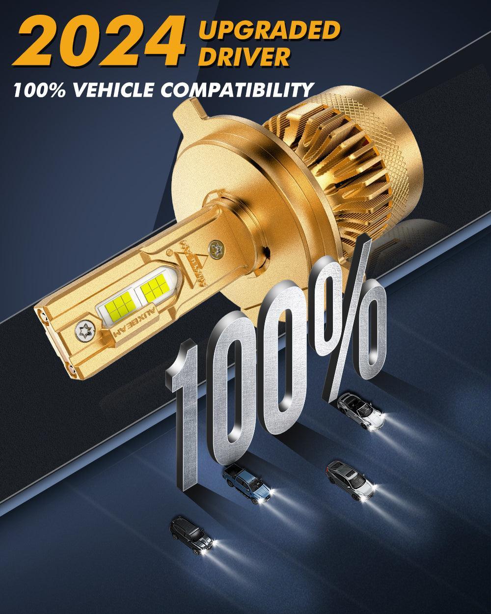 Auxbeam®H4/9003 LED Headlight Bulb | Dual Decoder CAN-BUS Error