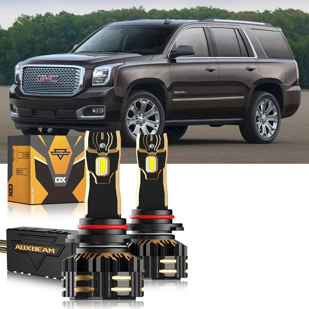 Driver Side Headlight For 2015-2017 GMC Yukon XL - Halogen With LED DRL Projector