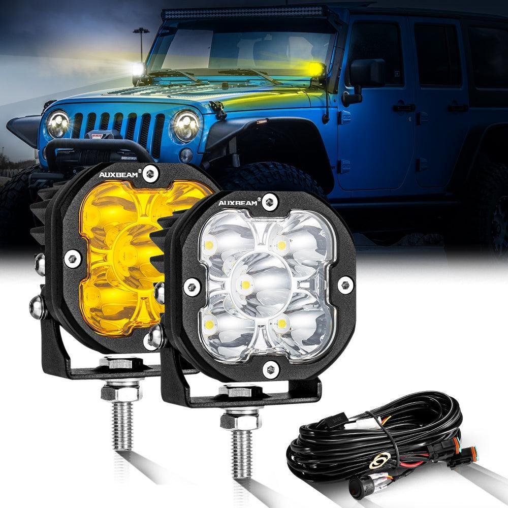 thumbnail image 2 of AUXBEAM 3 Inch 100W LED Cube Pods Combo Beam - For Jeep Truck Off-Road 2 of 5