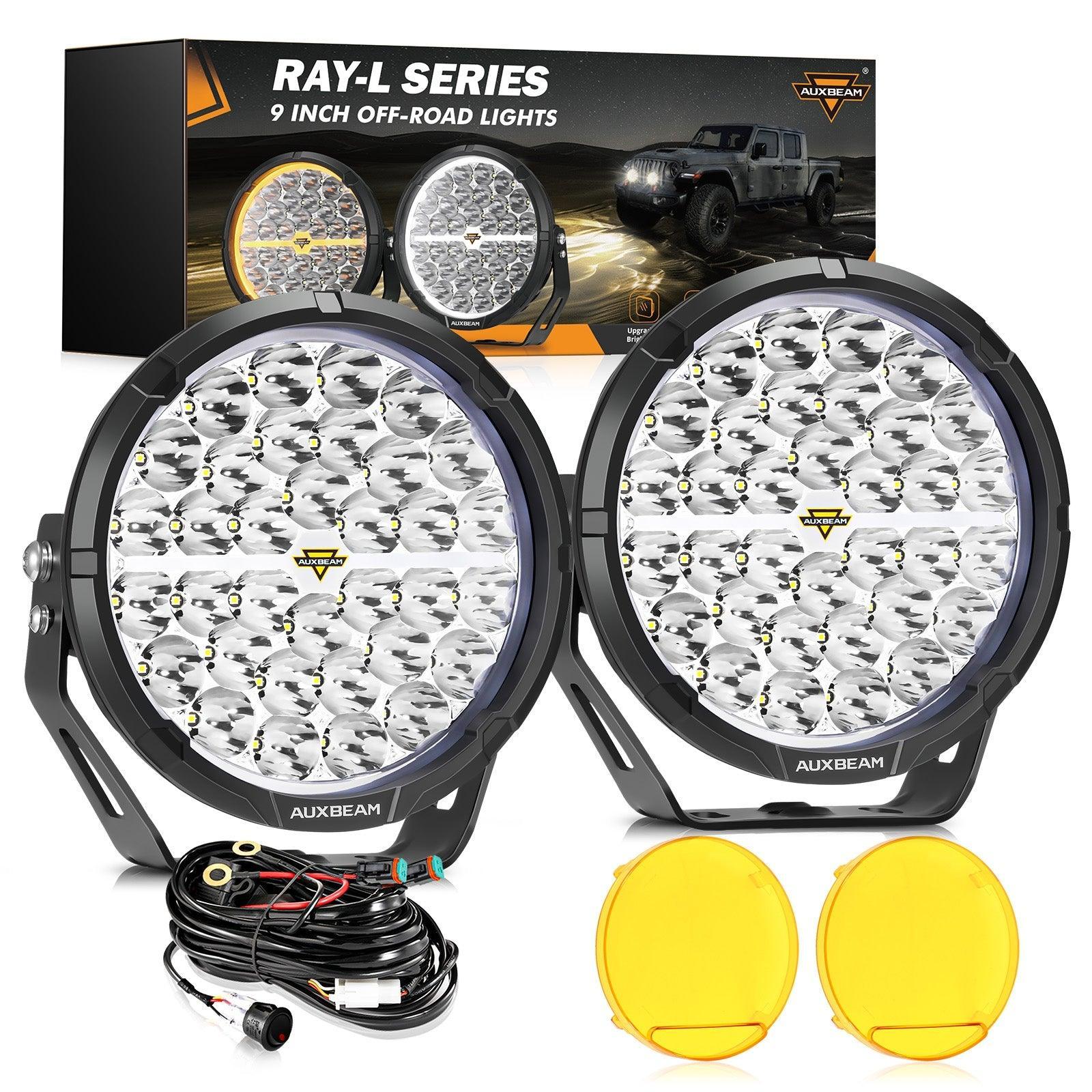Auxbeam® RAY-L Series 9 Inch 318W 34180LM Dual DRL Offroad LED