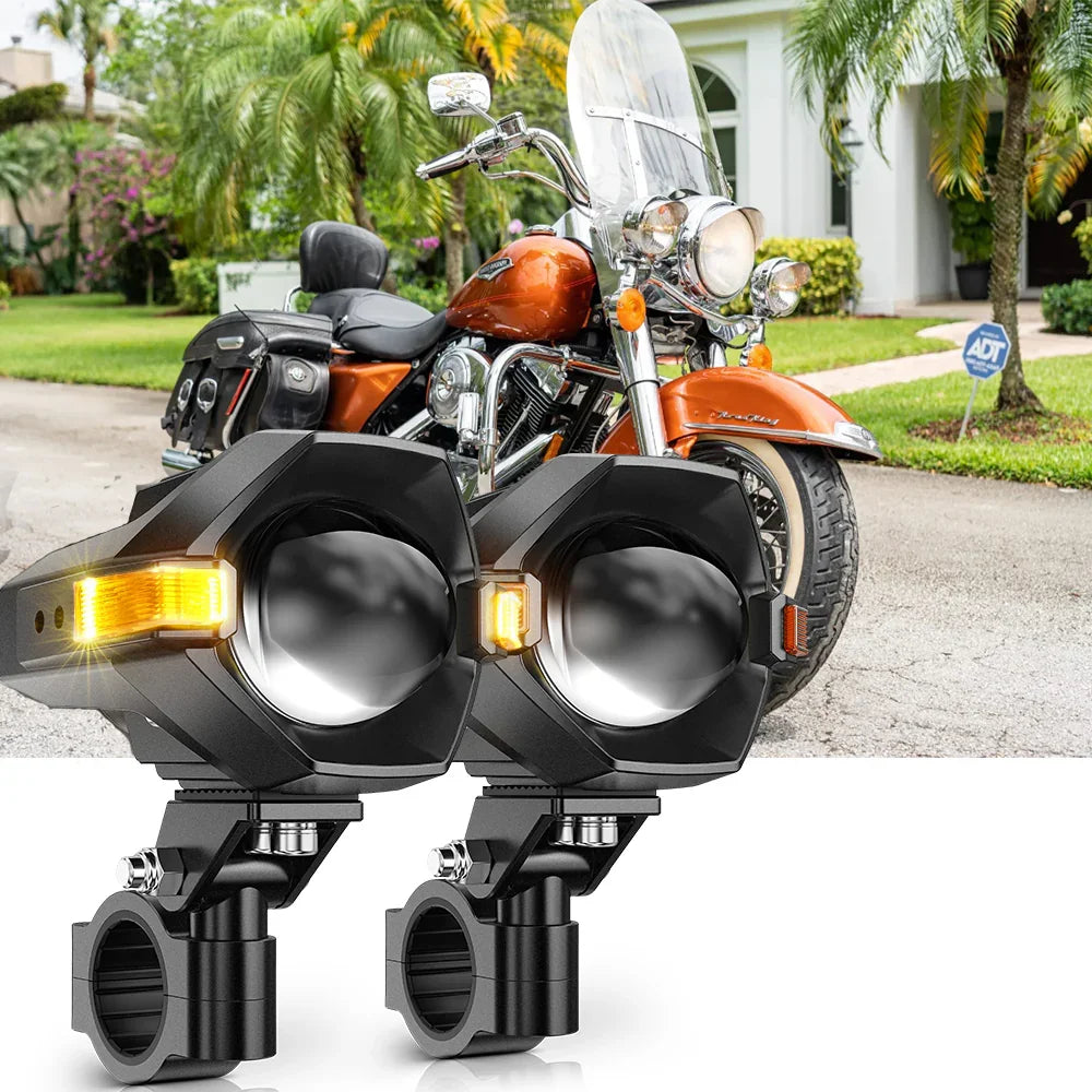2000 Harley-Davidson Flhr Road King Motorcycle LED Spotlight Light 3+5