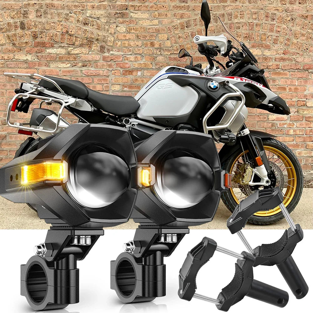 2023 BMW R 1250 GS Motorcycle LED Spotlight Light 3+5 Light Modes MT8