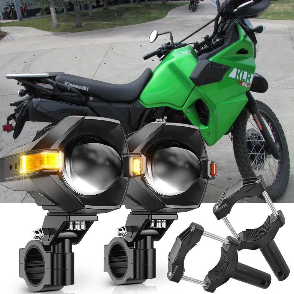 2023 Kawasaki KLR650 S Motorcycle LED Spotlight Light 3+5 Light Modes