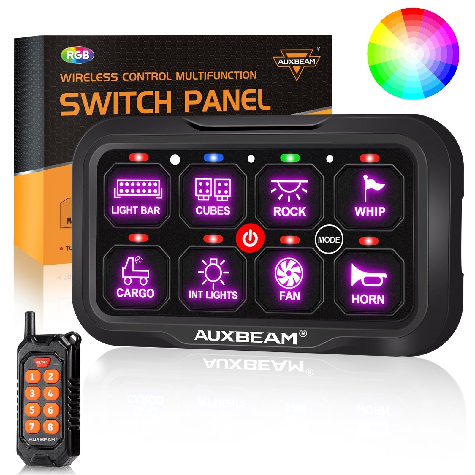AUX BEAM オークスビーム】8ギャング スイッチパネル AR-800