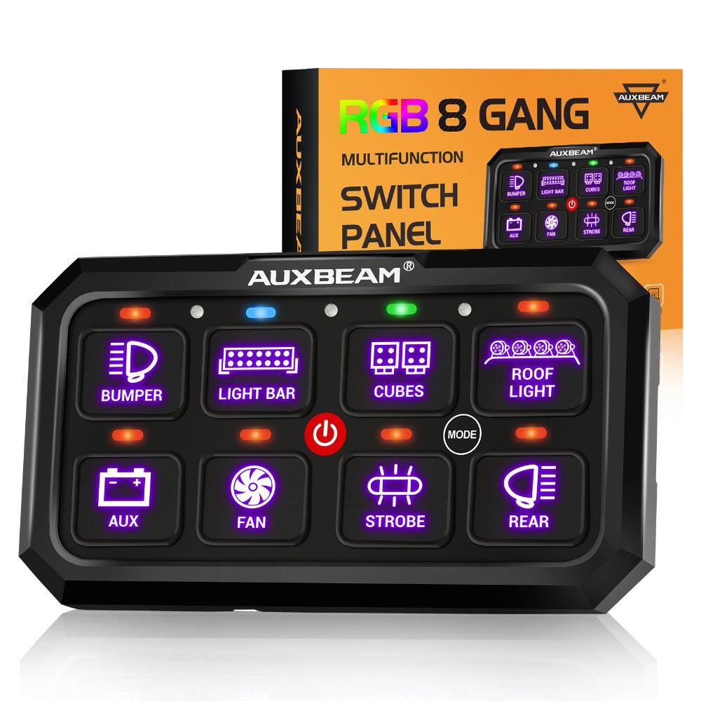 SWITCH PANEL-8 Circuits (8 Gang) – Auxbeam Lighting