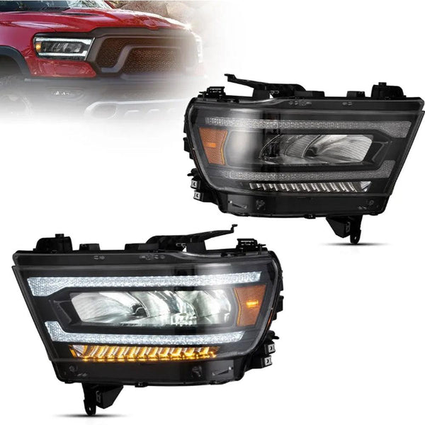 2019 20 21 22 23 Dodge Ram 1500 5th Gen(DT) LED Headlight Assembly ...