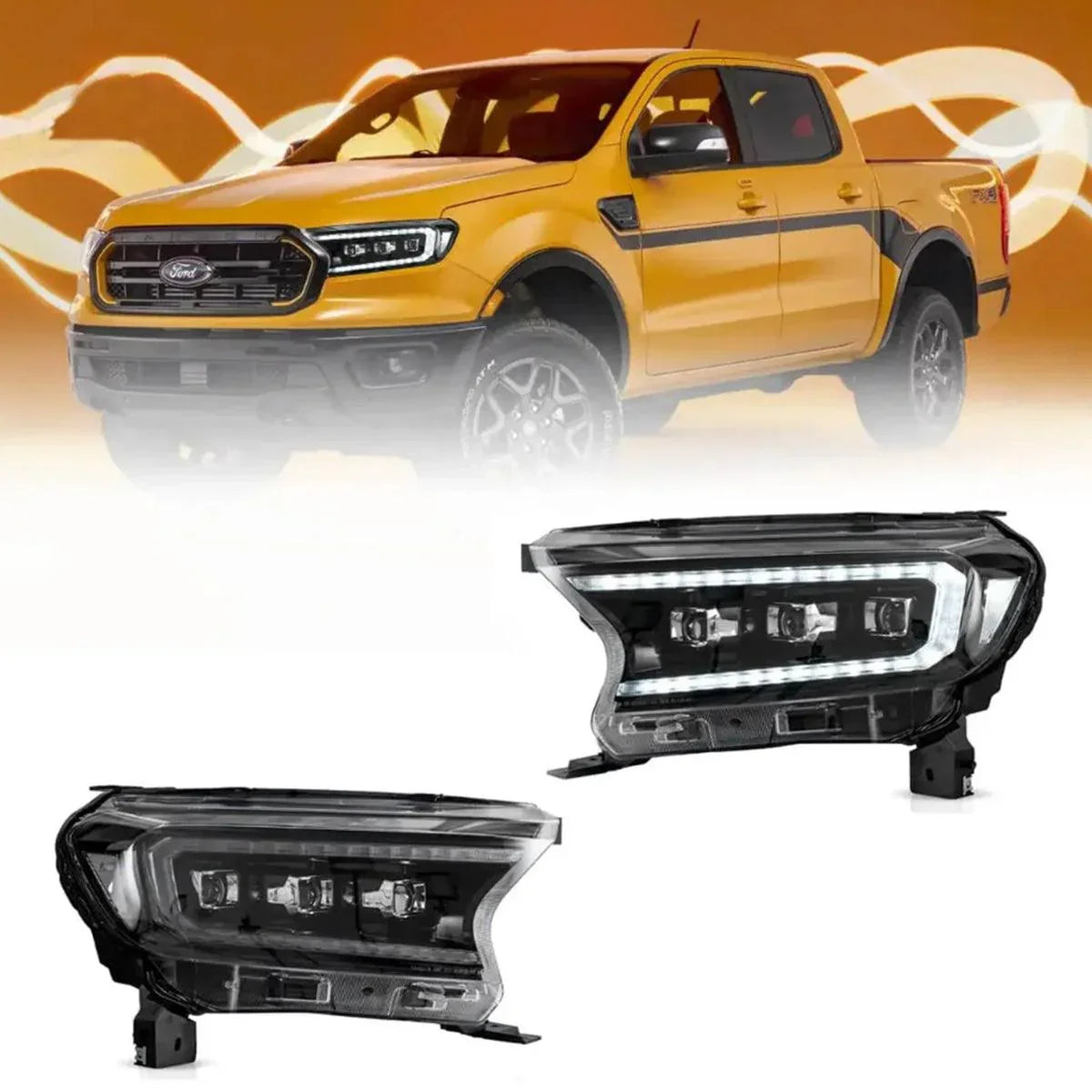 Ford Ranger P375 2015 16 17 18 19 20 21 22 Ford Ranger 14th Gen P375 LED Headlight ...