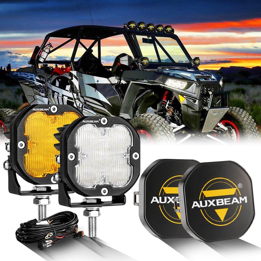 thumbnail image 2 of 2PCS 3-Inch RGB LED Pod Cube Lights - App Controlled Color Changing + White Strobe 2 of 4