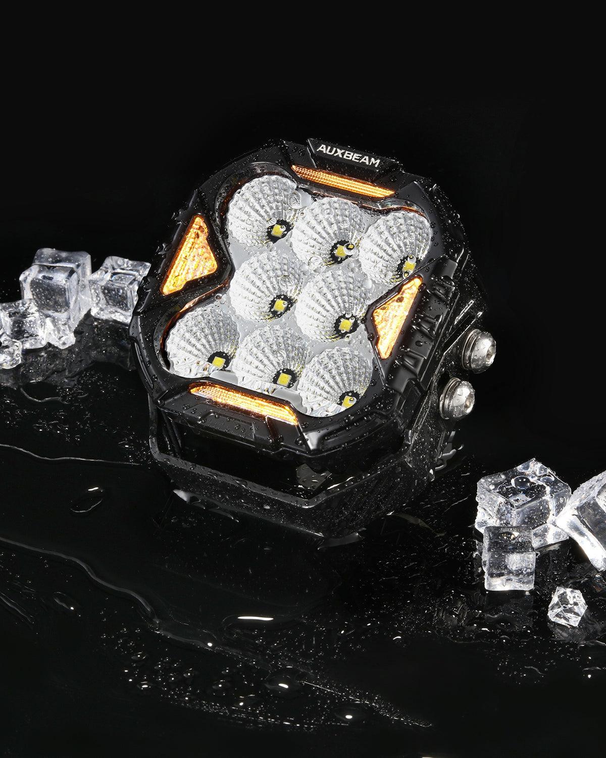 CUBE-Z Series 4 Inch Flood LED Pod Lights Off Road Lights with White D