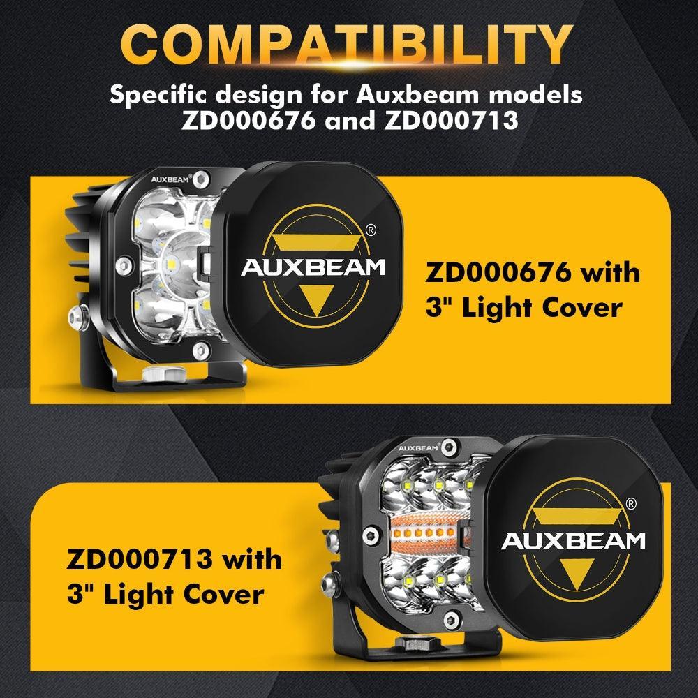 Auxbeam® 3 Inch LED Driving Light Black Cover Light Shield Cover