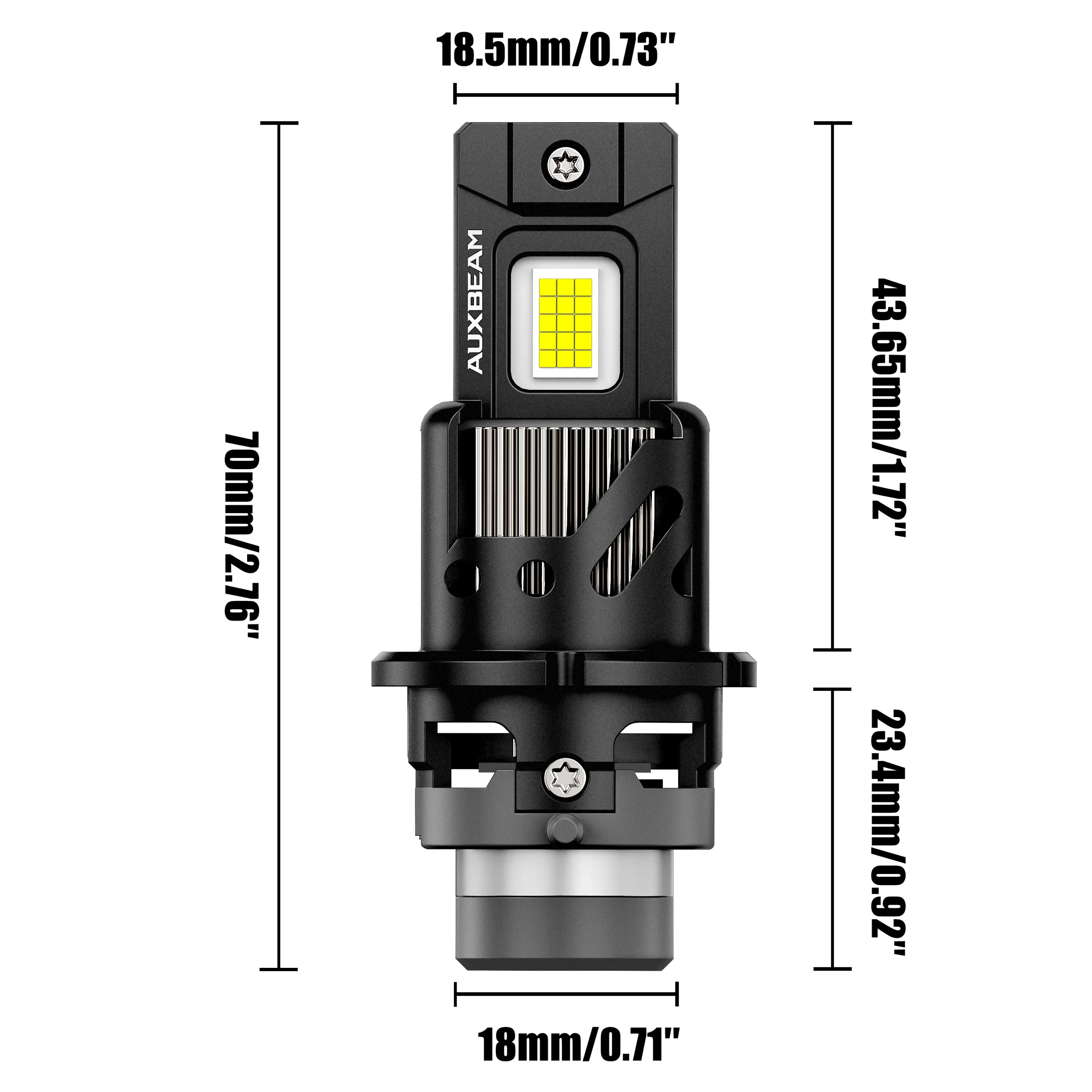 Auxbeam® D4 D4S D4R LED Headlight Bulbs 80W 22000LM D-PRO Series Plug ...