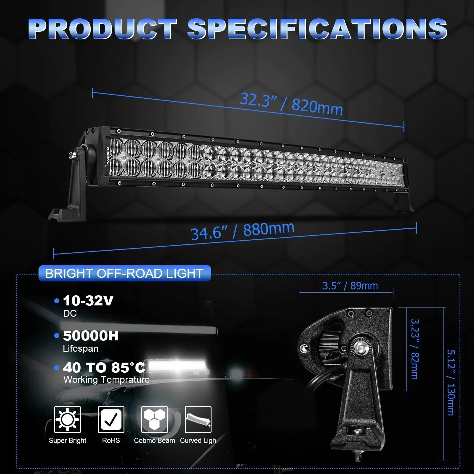 AUXTINGS 44 inch 112 cm 210 W Spot Enkele Rij 16800LM Off Road LED Mist- & Rijden Dak Bumper Licht Bars 2 Stijl Montage Beugels voor Off road ATV UTV Trucks Boot AUXTINGS 44 inch 112 cm 210 W Spot Enkele Rij 16800LM Off Road LED Mist- & Rijden Dak Bumper Licht Bars 2 Stijl Montage Beugels voor Off road ATV UTV Trucks Boot