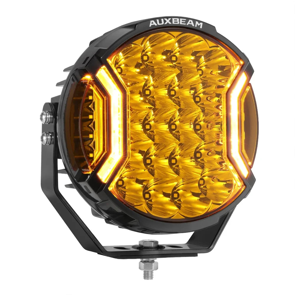 V-ULTRA Series | 9 Inch 300W LED Side Shooter Amber Driving Lights wit