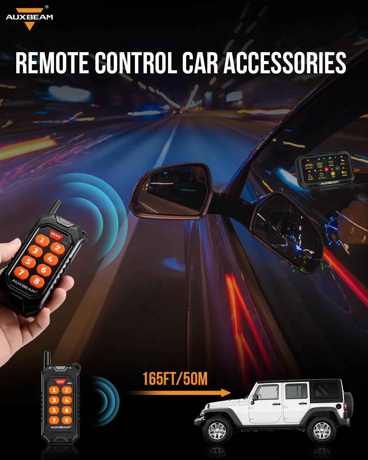 Rc684 Remote 8 Gang Wireless Remote Control Only for RC-800/RA84 Switch Panel