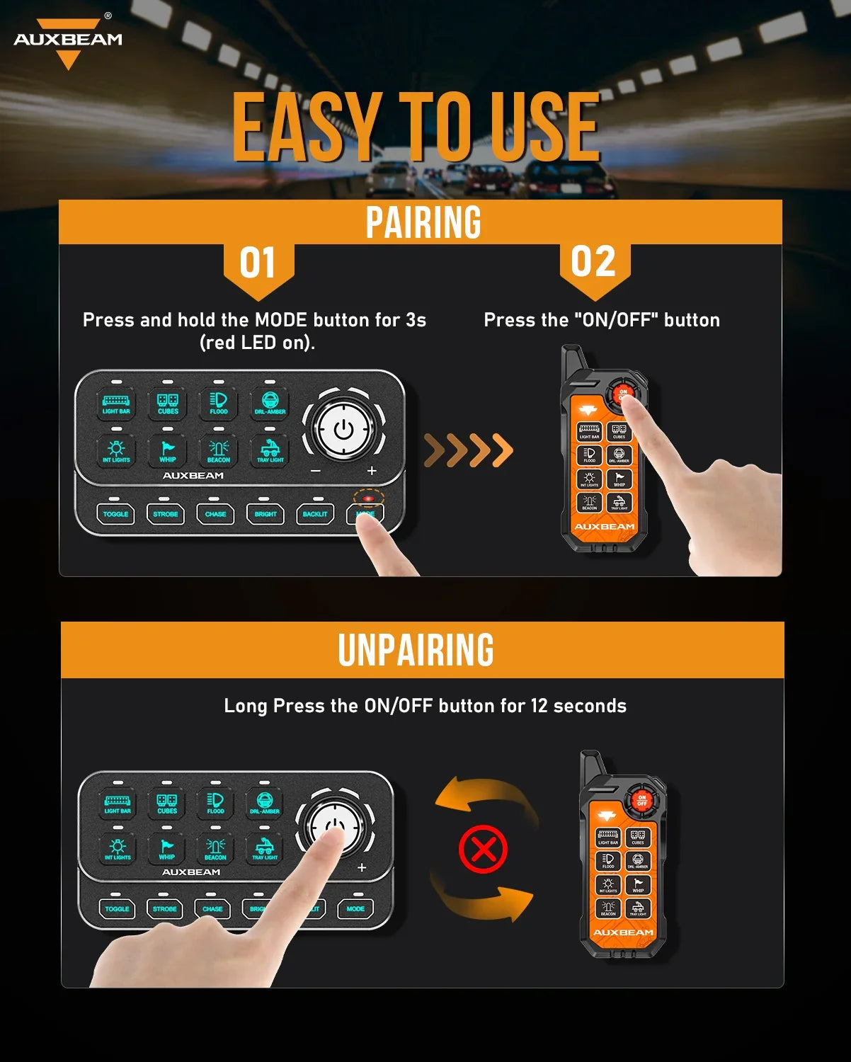 Remote Control Only 8 Gang Wireless Remote Control Only for KS-80 Knob Switch Panel