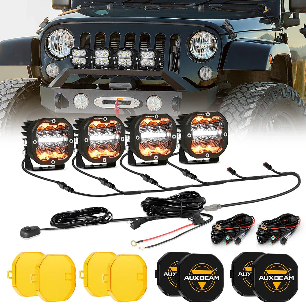 XP-ULTRA Series 3 Inch 84W LED Combo Pod Light Off Road Lights with Wh