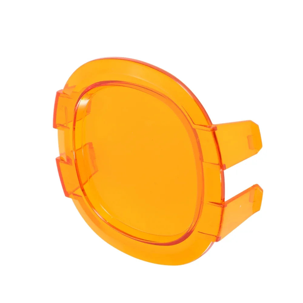 P4 Series 4 Inch Round LED Pod Lights Dark Amber Cover Light Shield Co
