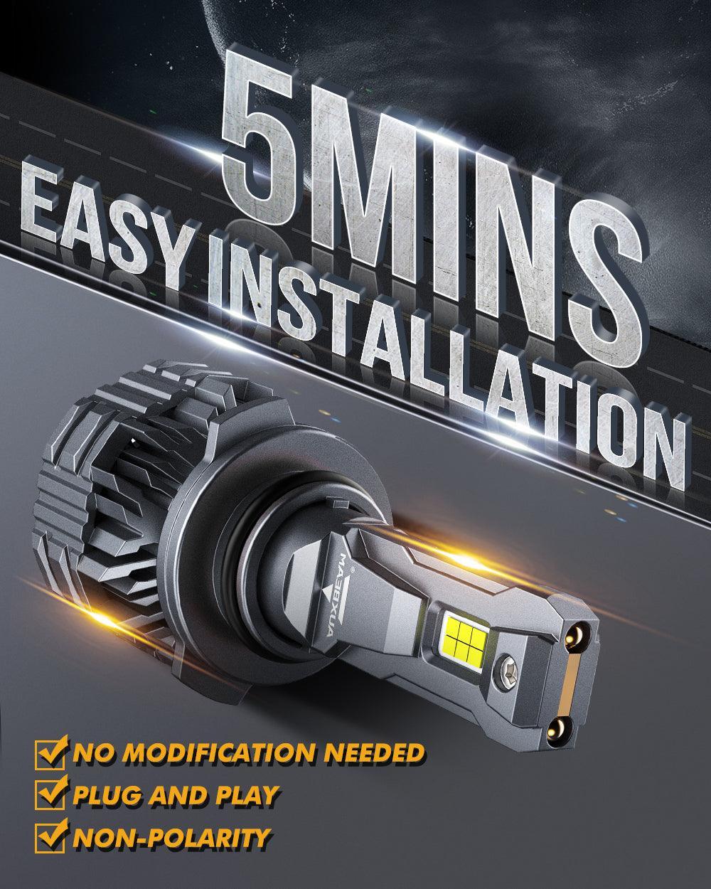 9006 LED Headlight Bulbs 110W 24000LM F22 Series High Brightness 6500K