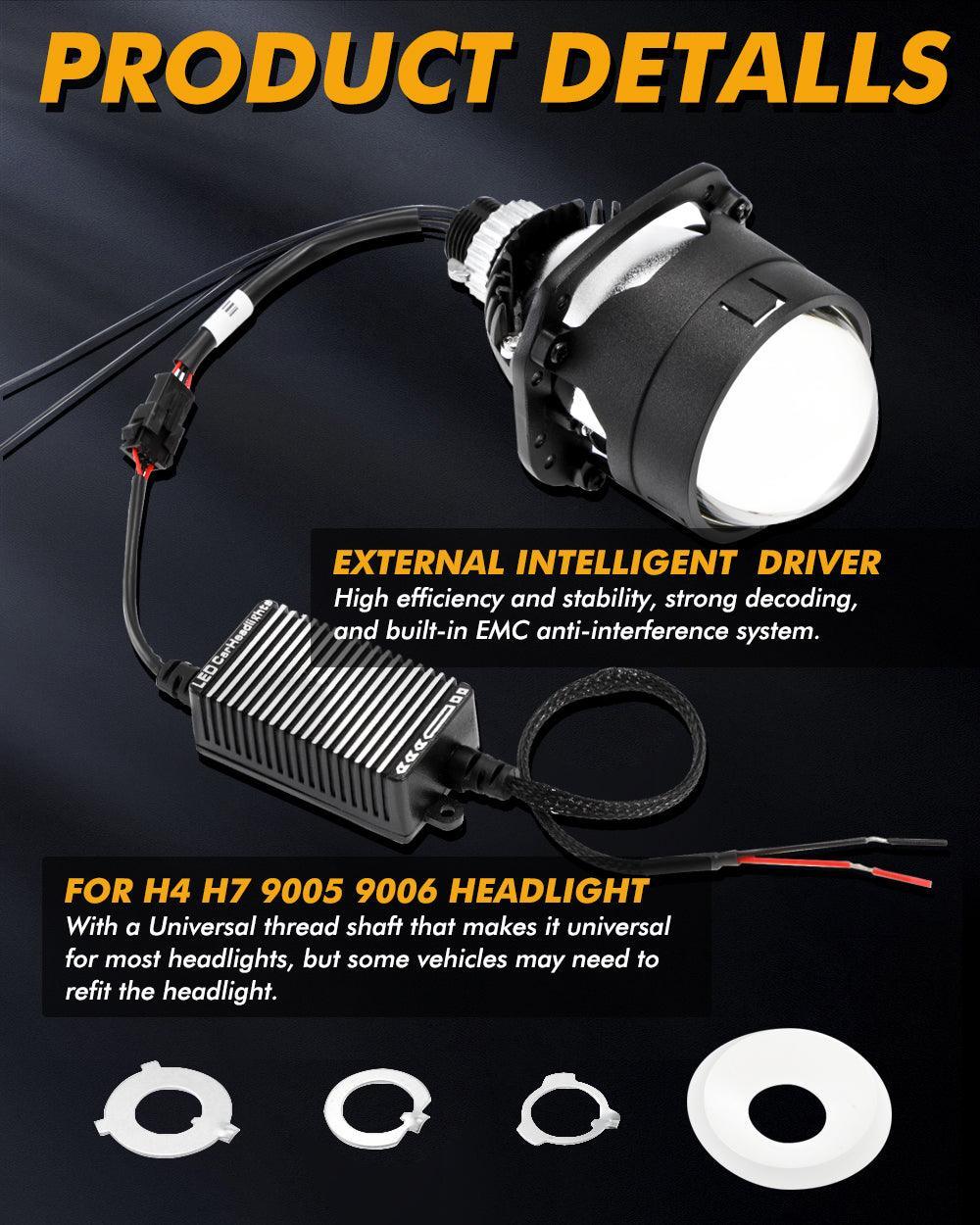 Bi LED Projector - Hella 3 Inch Retrofit Lens 12V Bi LED Projector - Hella 3 Inch Retrofit Lens 12V