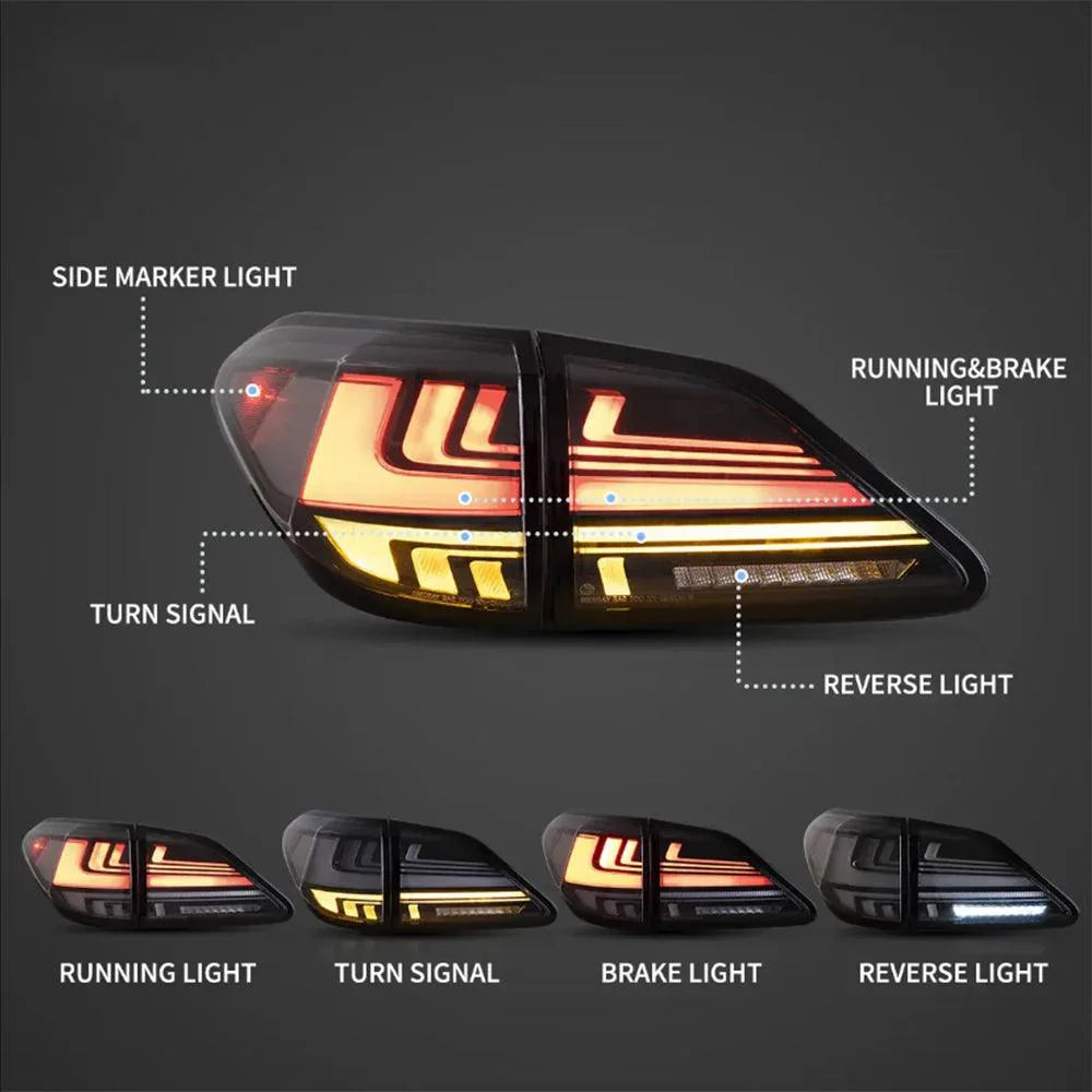 Lexus Rx 500h Rear Light 2008 2009 2010 2011 2012 2013 2014 Lexus RX Series 3th Gen (AL10 ...
