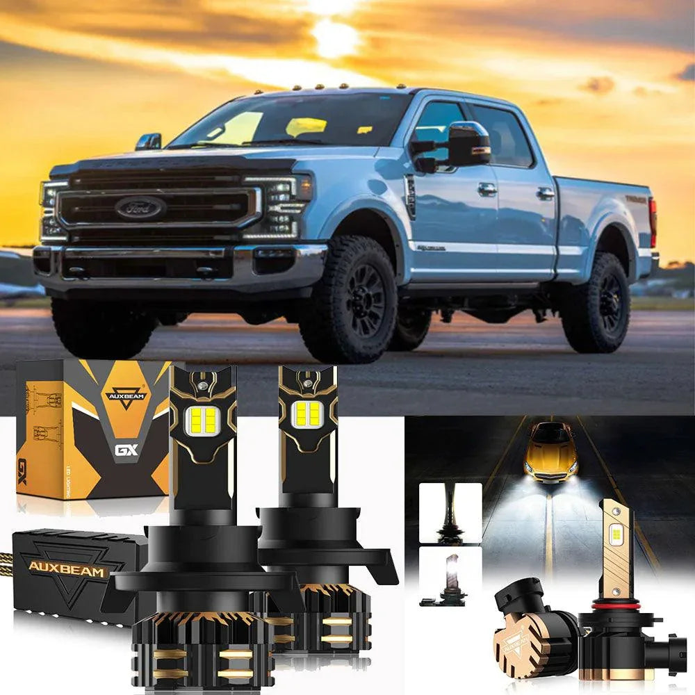 SHENKENUO 9007 6000K LED Headlight Bulbs – Fits 1997-2003 F150 & 1997-2004 F250