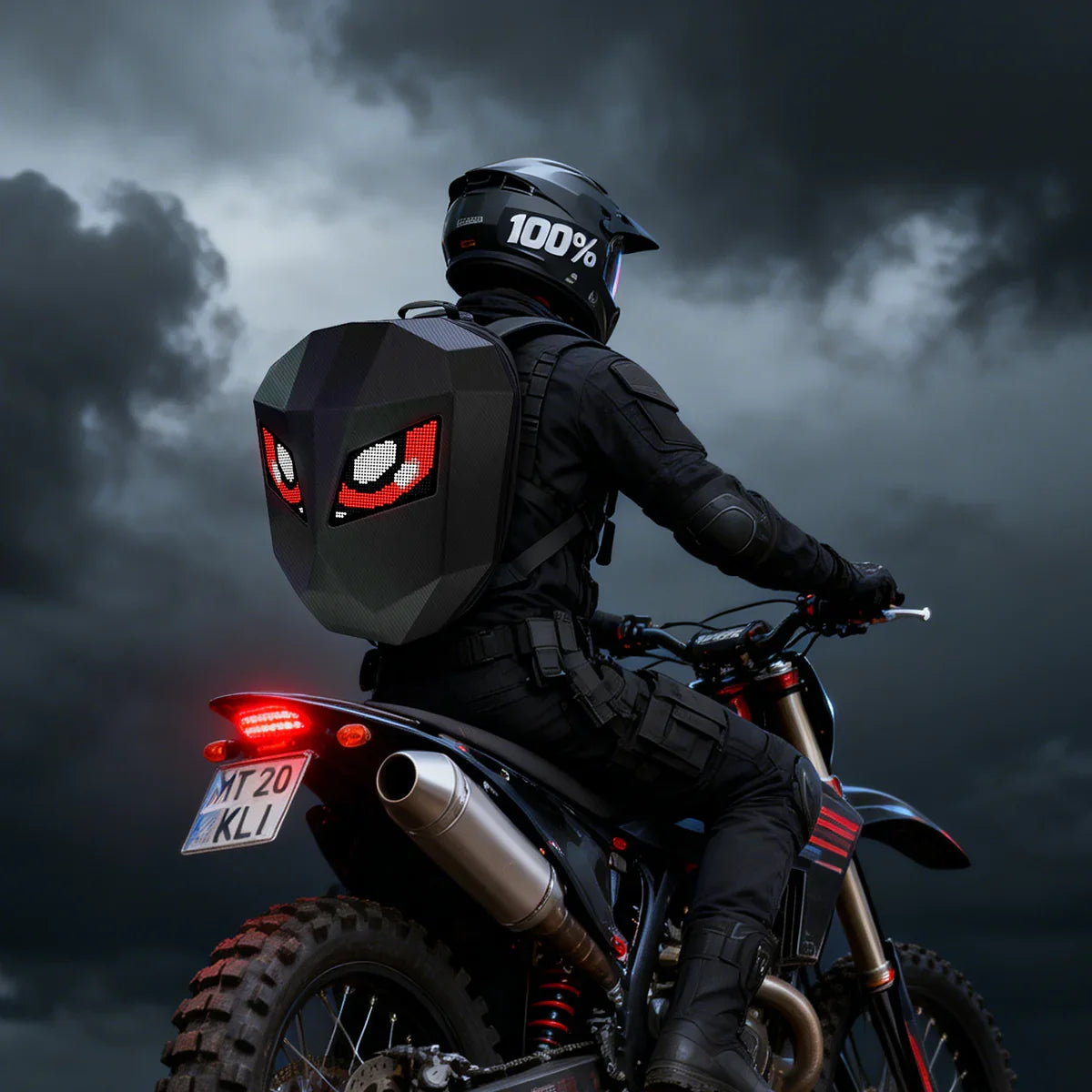 AUXBEAM Smart LED Motorcycle Backpack