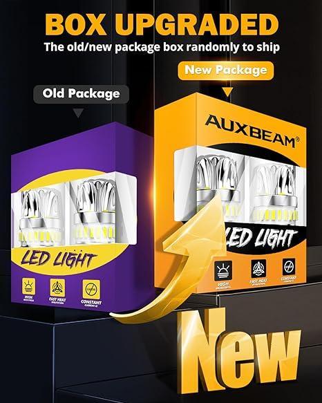 AUXBEAM 1157 2057 2357 LED Bulbs - White, 2 Pack For Turn Signal, Brake & Reverse Lights