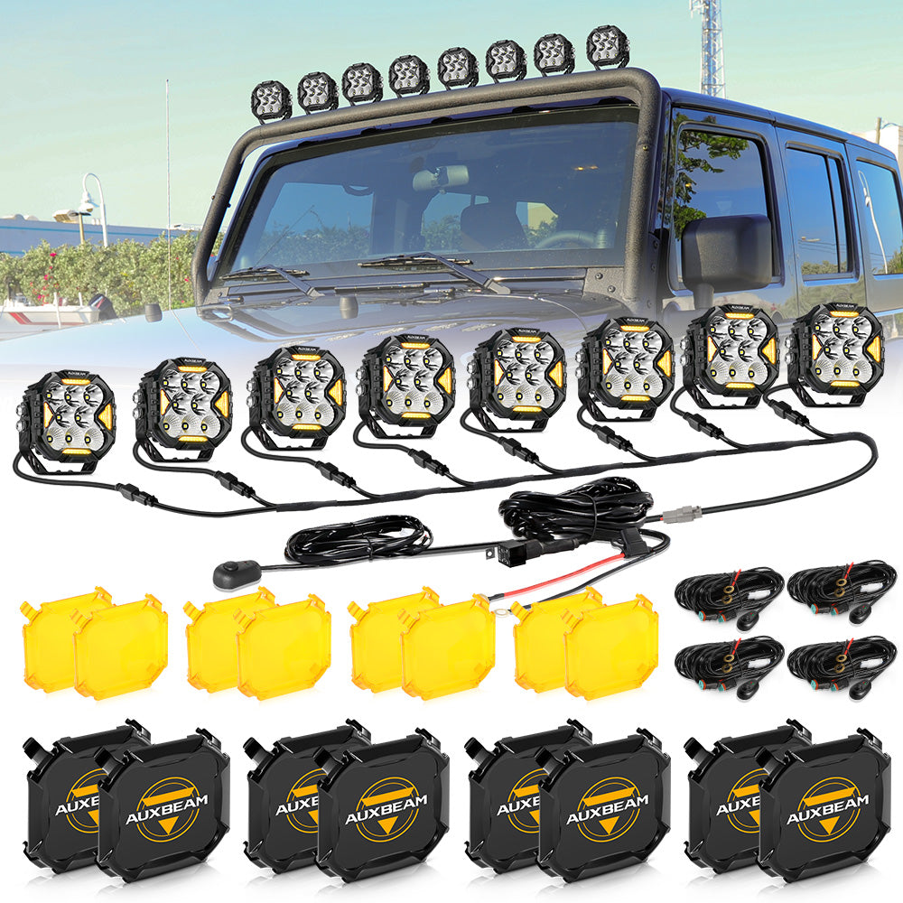 Auxbeam®CUBE-Z Series 4 Inch Combo LED Pod Lights Off Road Lights