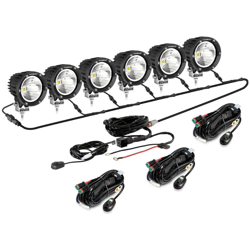Auxbeam 4インチ LED フォグライト Amazon.com: Auxbeam 4 Inch 110W Round Offroad Lights, Amber