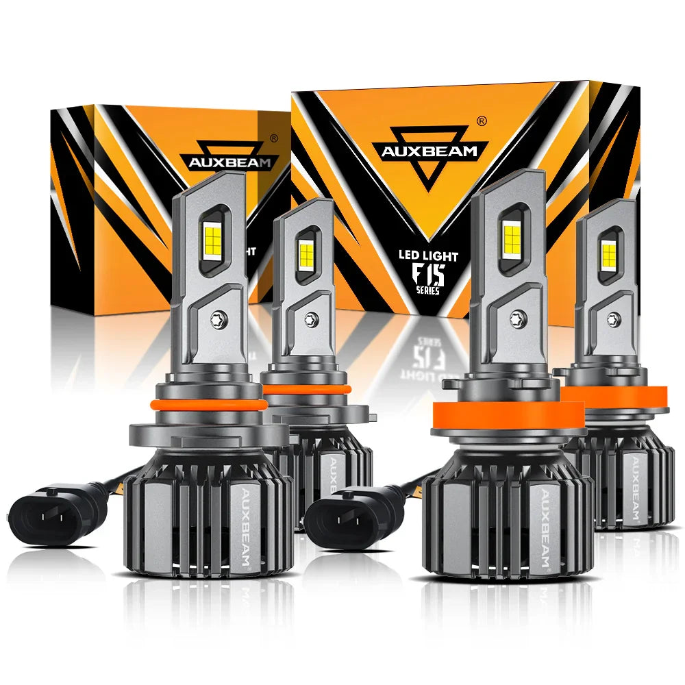 150W 9005 H11 LED Headlight Bulbs Combo – 50000LM Super Bright White, High/Low Beam Kit With Ballasts