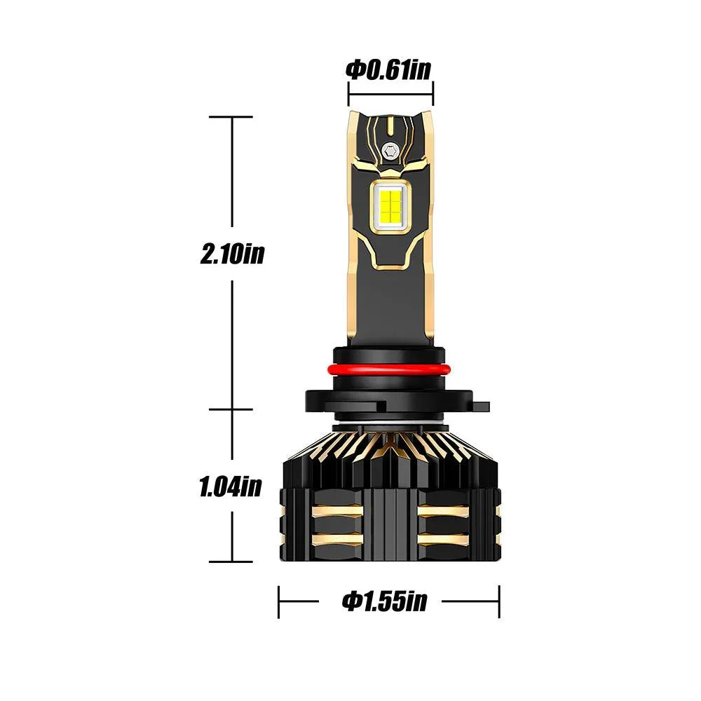 AUXBEAM 9005 9006 LED Combo Headlight Bulbs High Low Beam Super AUXBEAM 9005 9006 LED Combo Headlight Bulbs High Low Beam Super