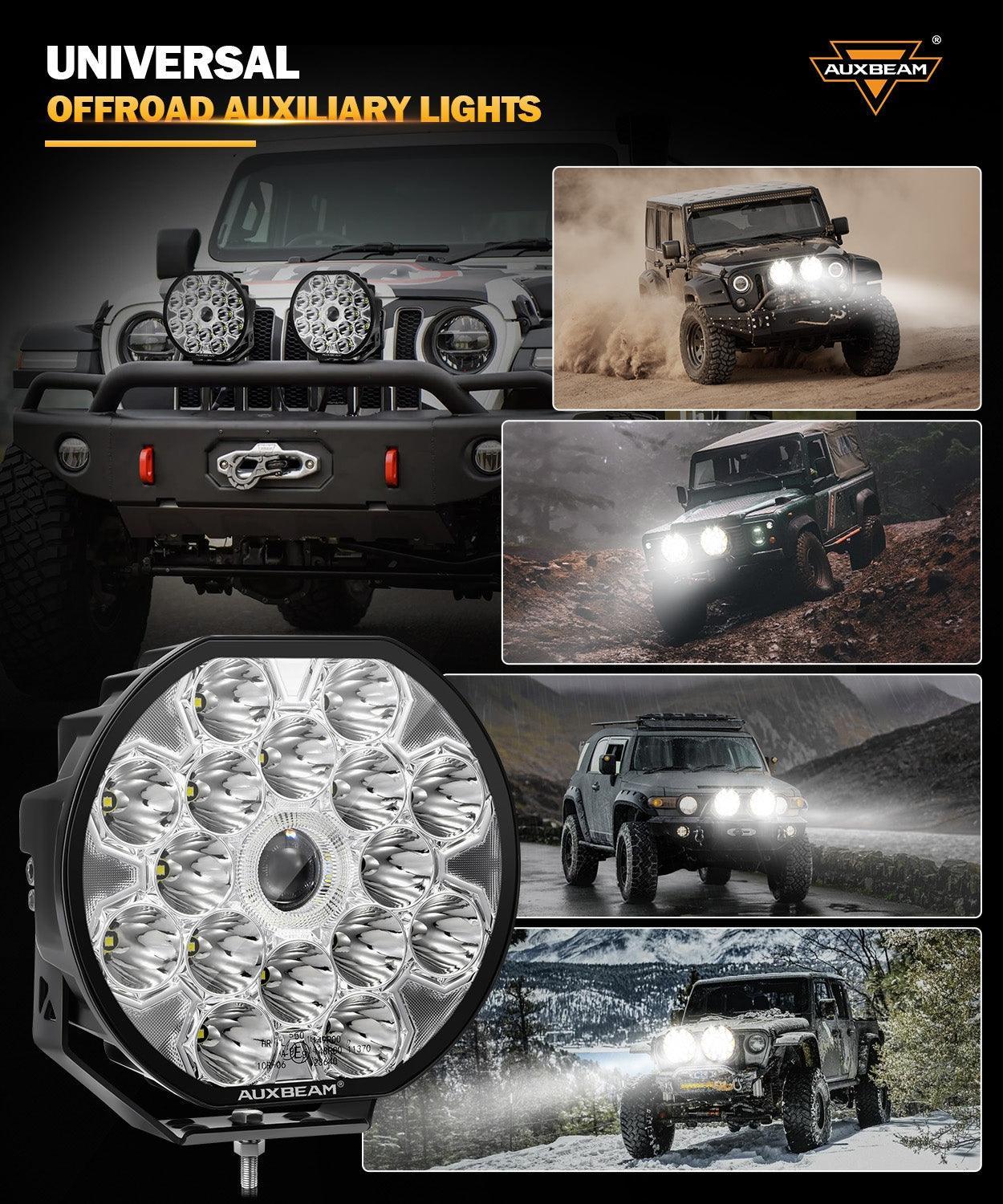 Auxbeam® 8.5 Inch 220W LED Spot Driving Light Off Road Lights with