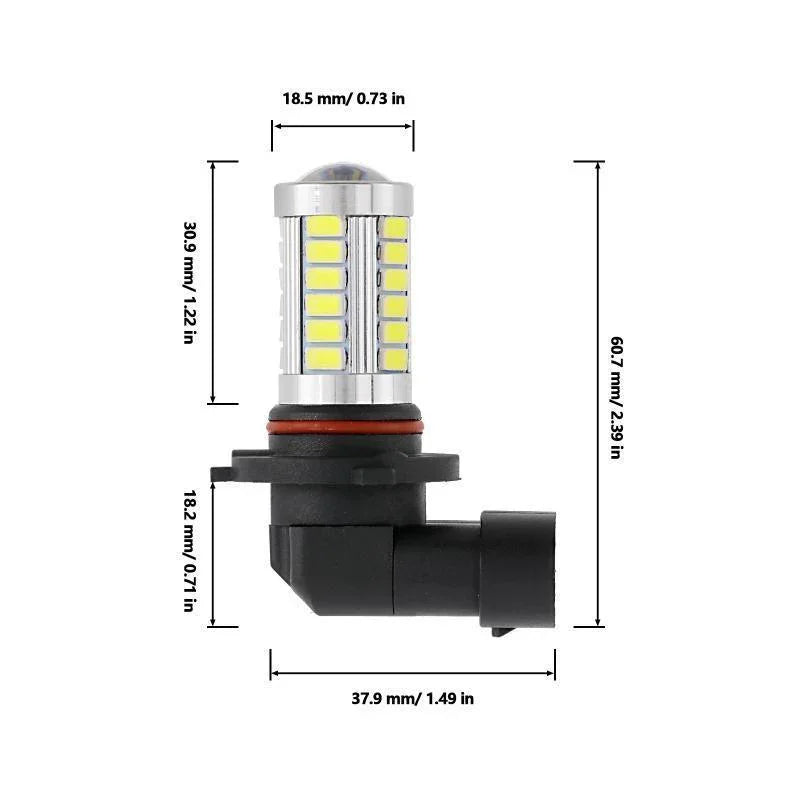Auxbeam 9005 LED Fog Light Bulb, High Power 52W 4800LM 6500K Xenon White Fog Lamp with Projector, Upgraded 3570 Led Chips HB3 H10 9145 Fog Light DRL Bulbs Auxbeam 9005 LED Fog Light Bulb, High Power 52W 4800LM 6500K Xenon White Fog Lamp with Projector, Upgraded 3570 Led Chips HB3 H10 9145 Fog Light DRL Bulbs